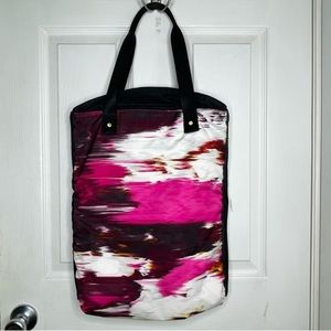 LULULEMON Bring It Om Multicolor Nylon Expandable Tote Bag NWOT